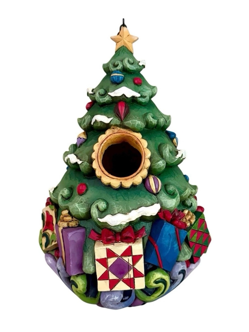Jim Shore 4012991 Christmas Tree Birdhouse